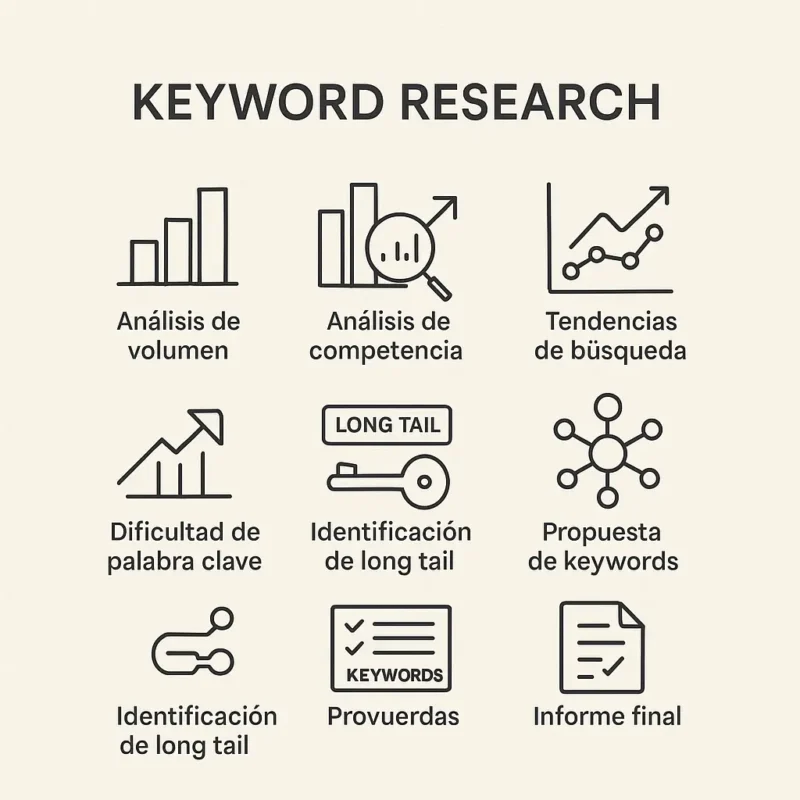 Keyword Research/Estudio de Palabras Claves